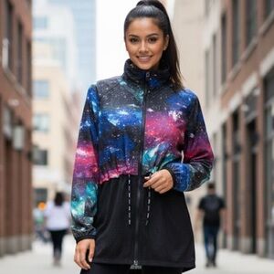 FILA Colorful light weight Galaxy Windbreaker size lg